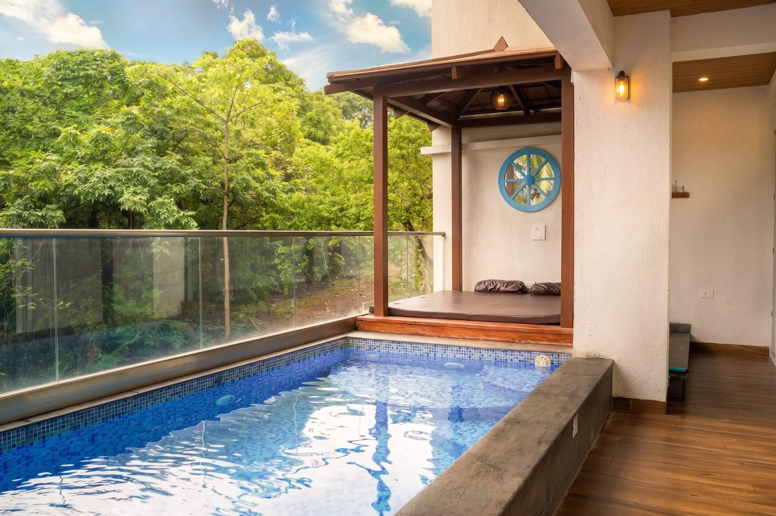 Private rooftop pool